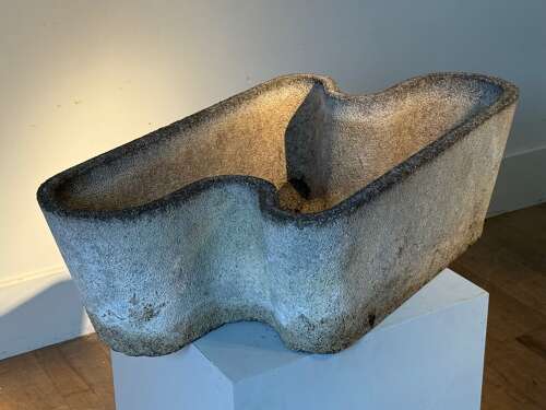 C1950 A Pair of Jean Royere Inspired French Concrete Planters