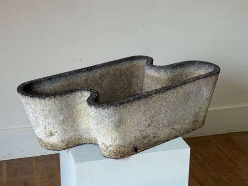 C1950 A Pair of Jean Royere Inspired French Concrete Planters