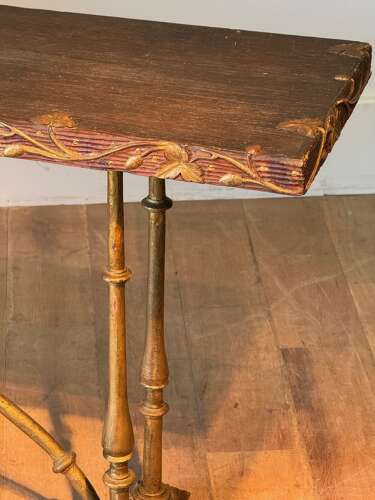 C1930 An Elegant Spanish Gilt Iron & Parcel Gilt Console Table