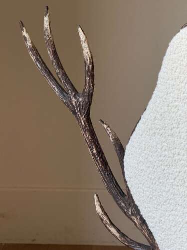 C1960/70 A Pair of French Iron Faux Antler Armchairs