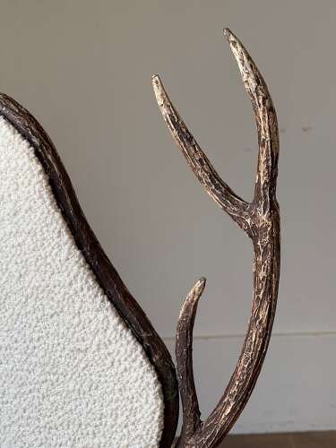 C1960/70 A Pair of French Iron Faux Antler Armchairs