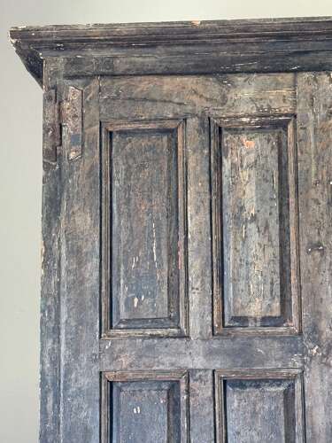 C1850 A Spanish Painted Panelled Cupboard