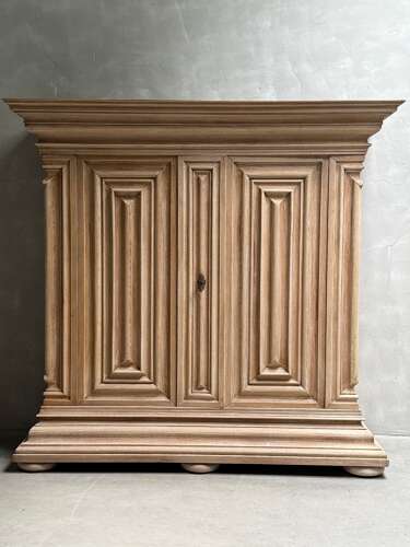 C1760 A Wonderful German Oak Panelled Baroque Cupboard