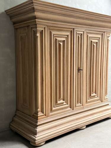 C1760 A Wonderful German Oak Panelled Baroque Cupboard