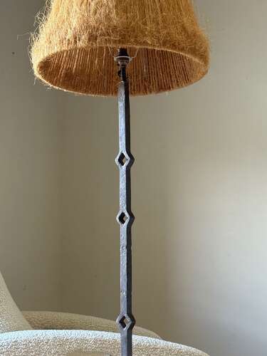C1950/60 A Stylish French Mid Century Iron Floor Lamp