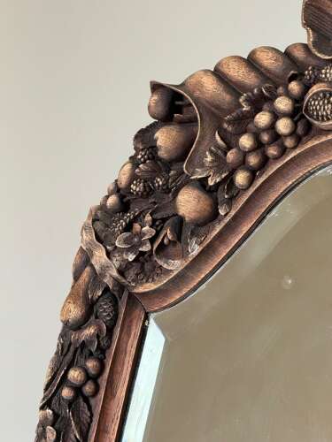 C1870 A Wonderful English Country House Oak Dressing Mirror