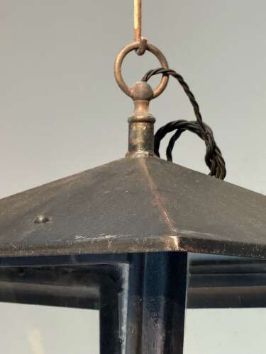C1950 A Set of 4 Italian Steel Lanterns - Sold Separately
