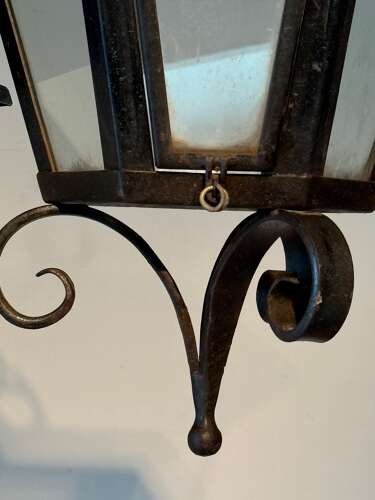 C1950 A Set of 4 Italian Steel Lanterns - Sold Separately