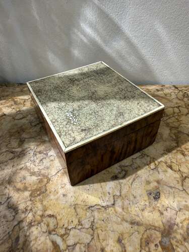 C1930 A French Shagreen & Burr Walnut Box