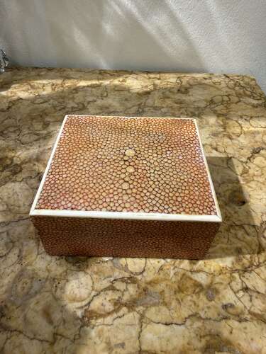 C1930 A French Pink Shagreen Box