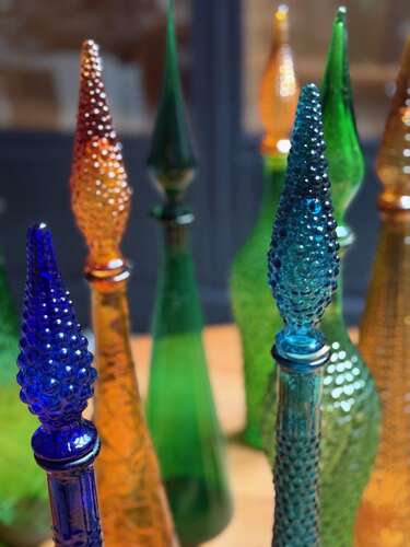 C1960 A Collection of 15 Italian Empoli Genie Bottles
