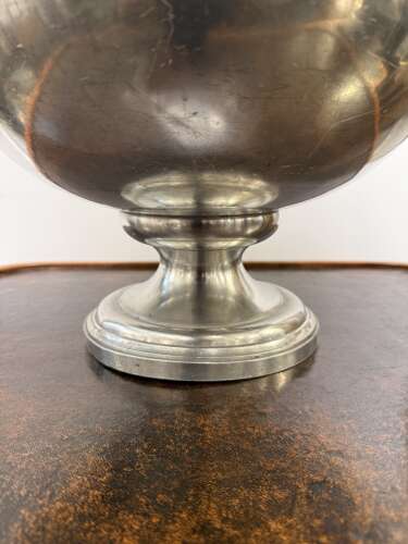 C1930 A Large French Pewter Champagne Bowl Veuve Chicquot