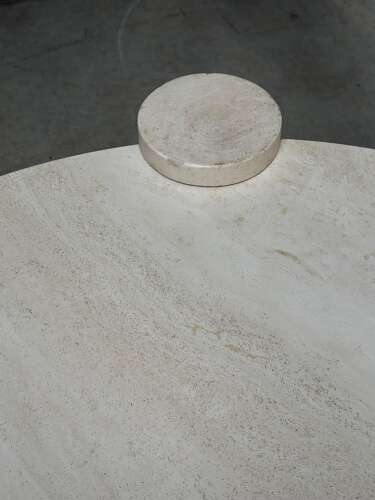 C1970 A Spanish Circular Travertine Coffee Table