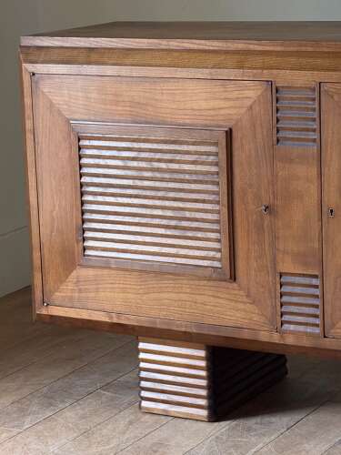 C1930-40 A French Cherry Wood 2 Door Enfilade or Sideboard.