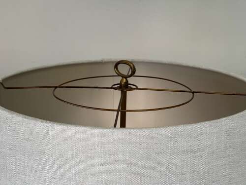 C1950 A Pair of French Pewter & Brass Mounted Table Lamps