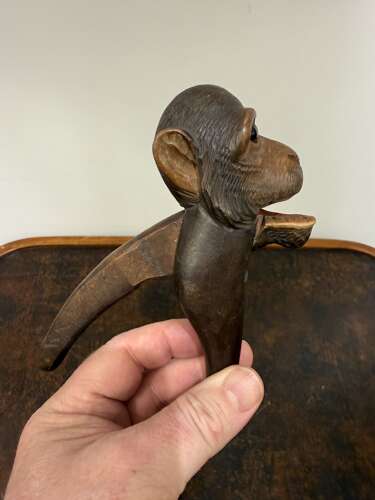 C1880 A Rare English Treen Monkey Nut Cracker