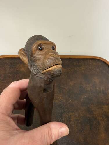 C1880 A Rare English Treen Monkey Nut Cracker