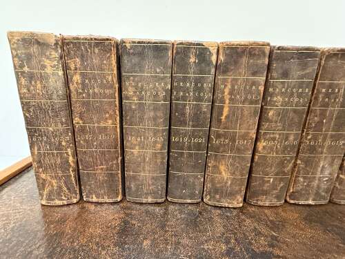 1605-43 A Collection of French Leather Bound Books
