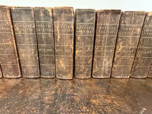 1605-43 A Collection of French Leather Bound Books