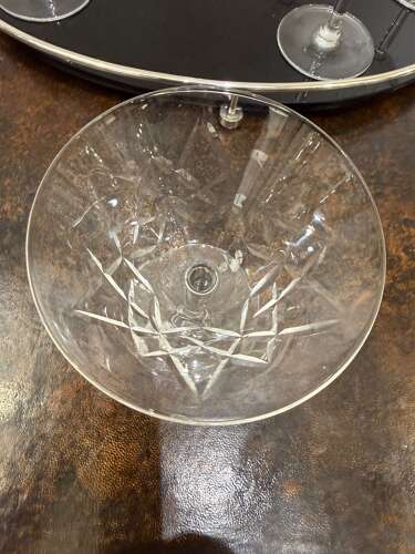 C1930 A Set of 7 English Crystal Cocktail Glasses