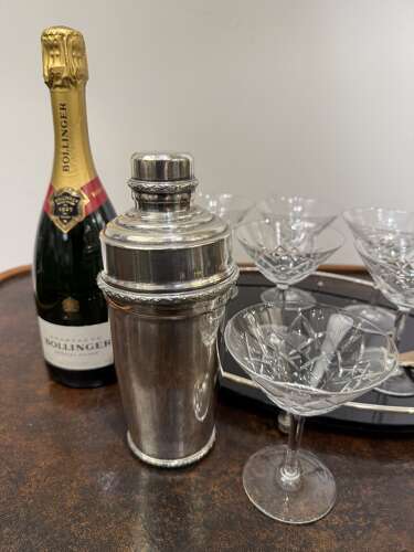 C1950 An English Silver Plate Cocktail Shaker