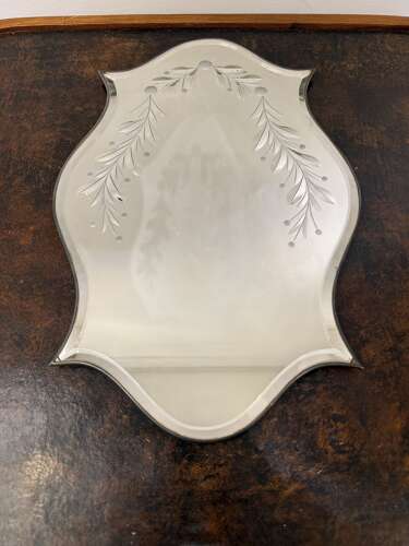 C1890 An English Engraved Mirror Trivet