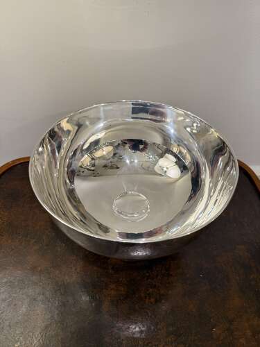 C1950 A Large French Silver Plate Champagne Bowl