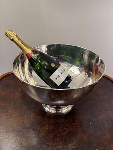 C1950 A Large French Silver Plate Champagne Bowl