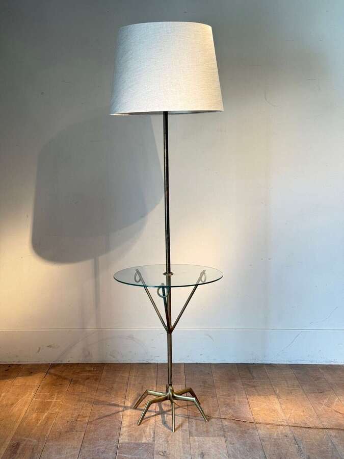 C1960 A Spanish Brass/Bronze Lamp/Table