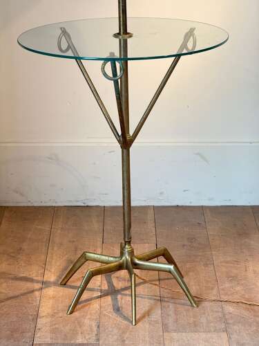 C1960 A Spanish Brass/Bronze Lamp/Table