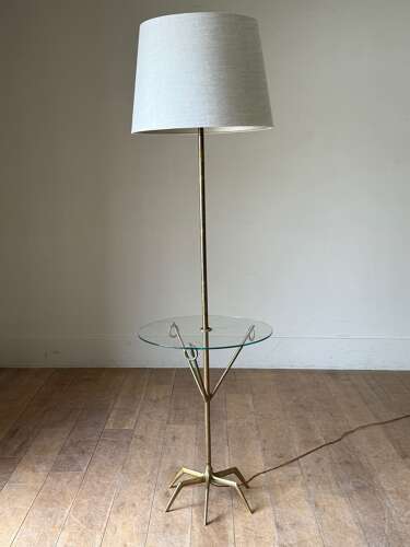 C1960 A Spanish Brass/Bronze Lamp/Table