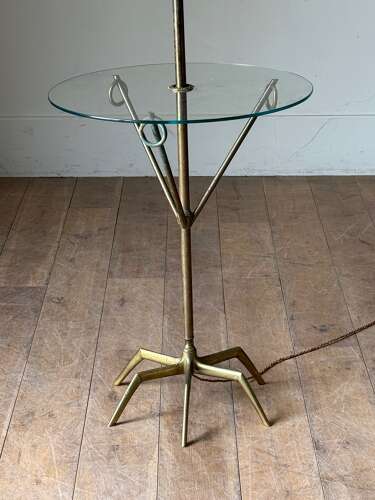 C1960 A Spanish Brass/Bronze Lamp/Table