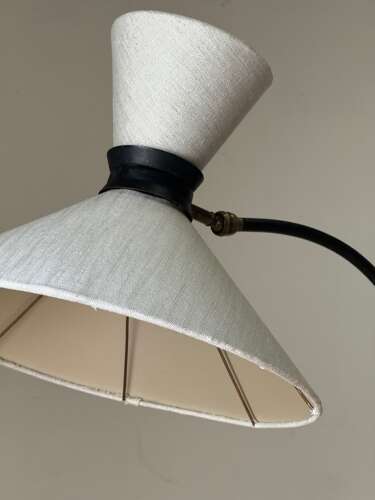 C1950 A French Iron Reading Lamp in the Style of Royere