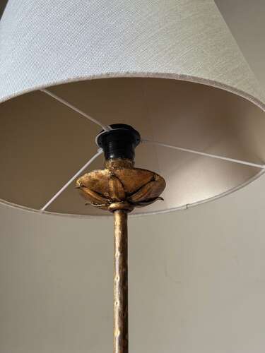 C1950/60 A Pair of Spanish Gilt Iron Floor Lamps