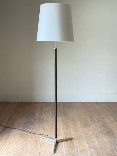 C1960 An Italian Stitched Leather Floor Lamp