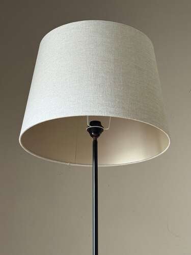 C1950 A French Iron & Brass Adnet Style Floor Lamp