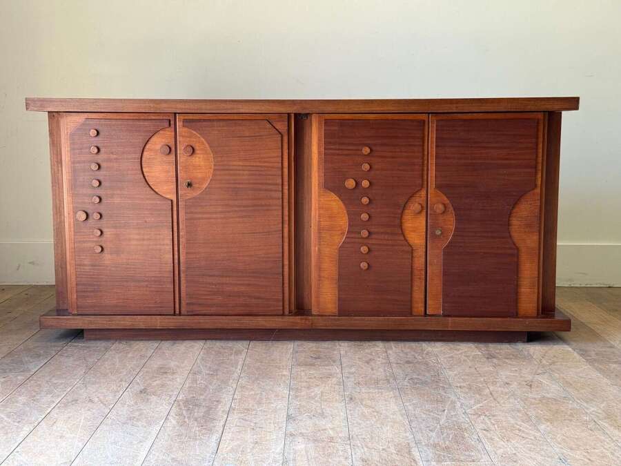 C1960/70 A Stylish Italian Sapele Enfilade or Sideboard