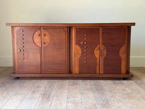 C1960/70 A Stylish Italian Sapele Enfilade or Sideboard