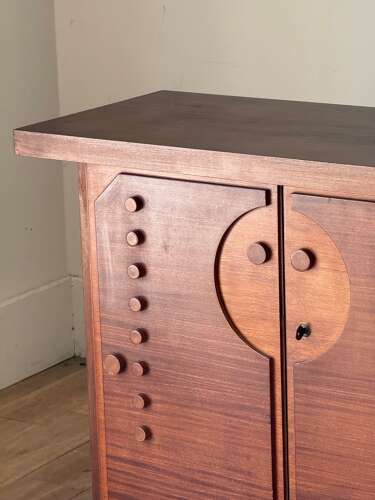 C1960/70 A Stylish Italian Sapele Enfilade or Sideboard
