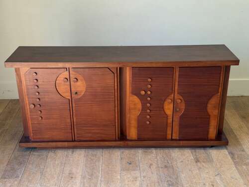 C1960/70 A Stylish Italian Sapele Enfilade or Sideboard