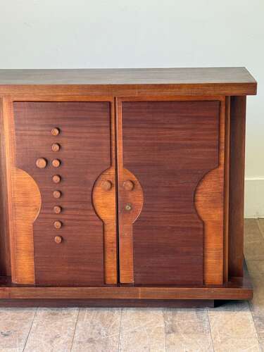 C1960/70 A Stylish Italian Sapele Enfilade or Sideboard