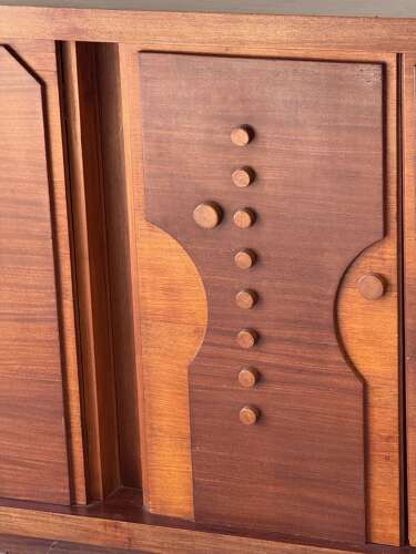 C1960/70 A Stylish Italian Sapele Enfilade or Sideboard