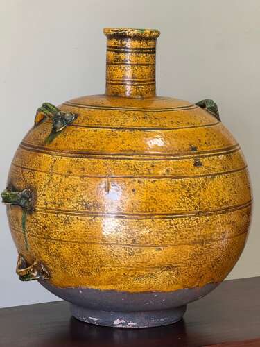 C1960 A Large Italian Terracotta Glazed Art Vase