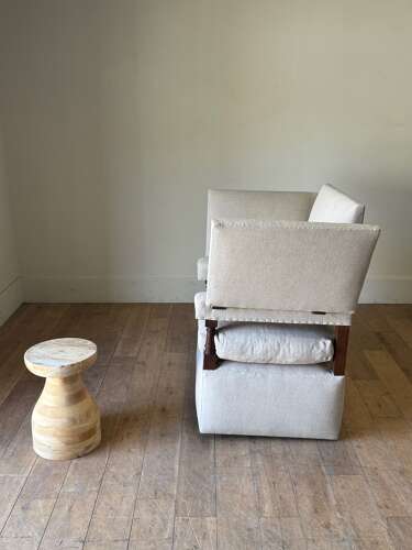 C1970 A Solid Beech Bleached Occasional Table
