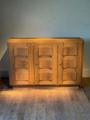 C1950 A Wonderful Belgian Oak Sideboard Attrib De Coehne Freres