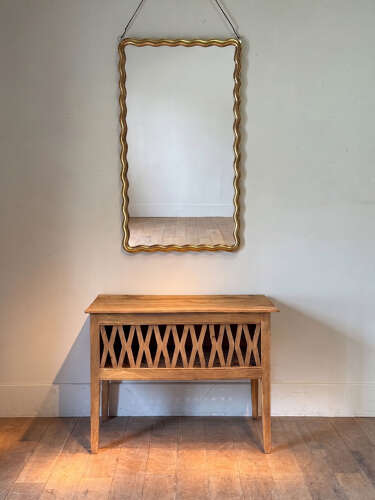 C1850 A Rare French Wiggly Gilt Framed Mirror