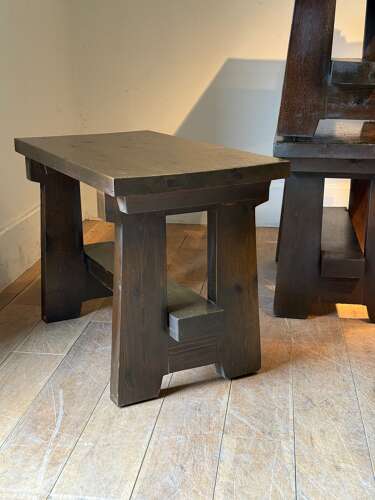 C1970 A Group of Chic French Pine Side Tables - Sold Separately