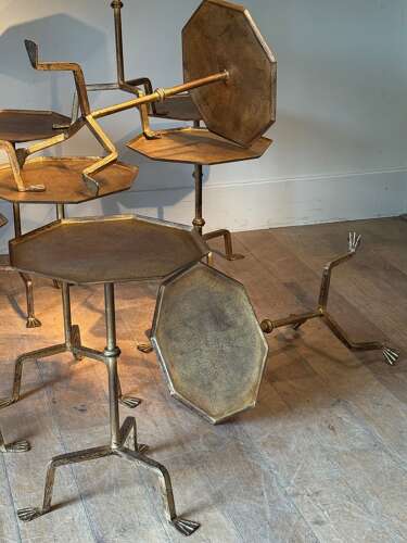 C1960 A Group of Spanish Gilt Iron Martini Tables - sold separately