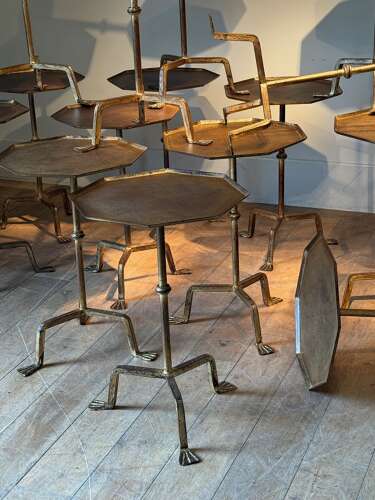 C1960 A Group of Spanish Gilt Iron Martini Tables - sold separately