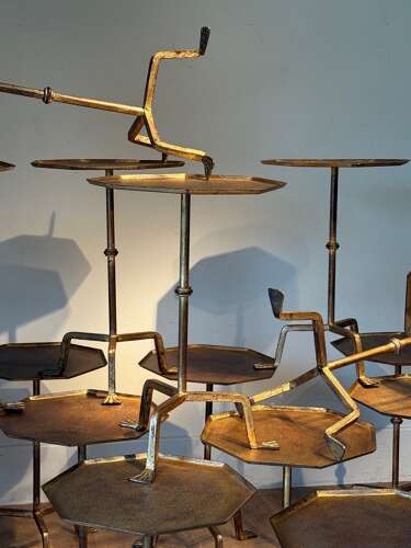 C1960 A Group of Spanish Gilt Iron Martini Tables - sold separately
